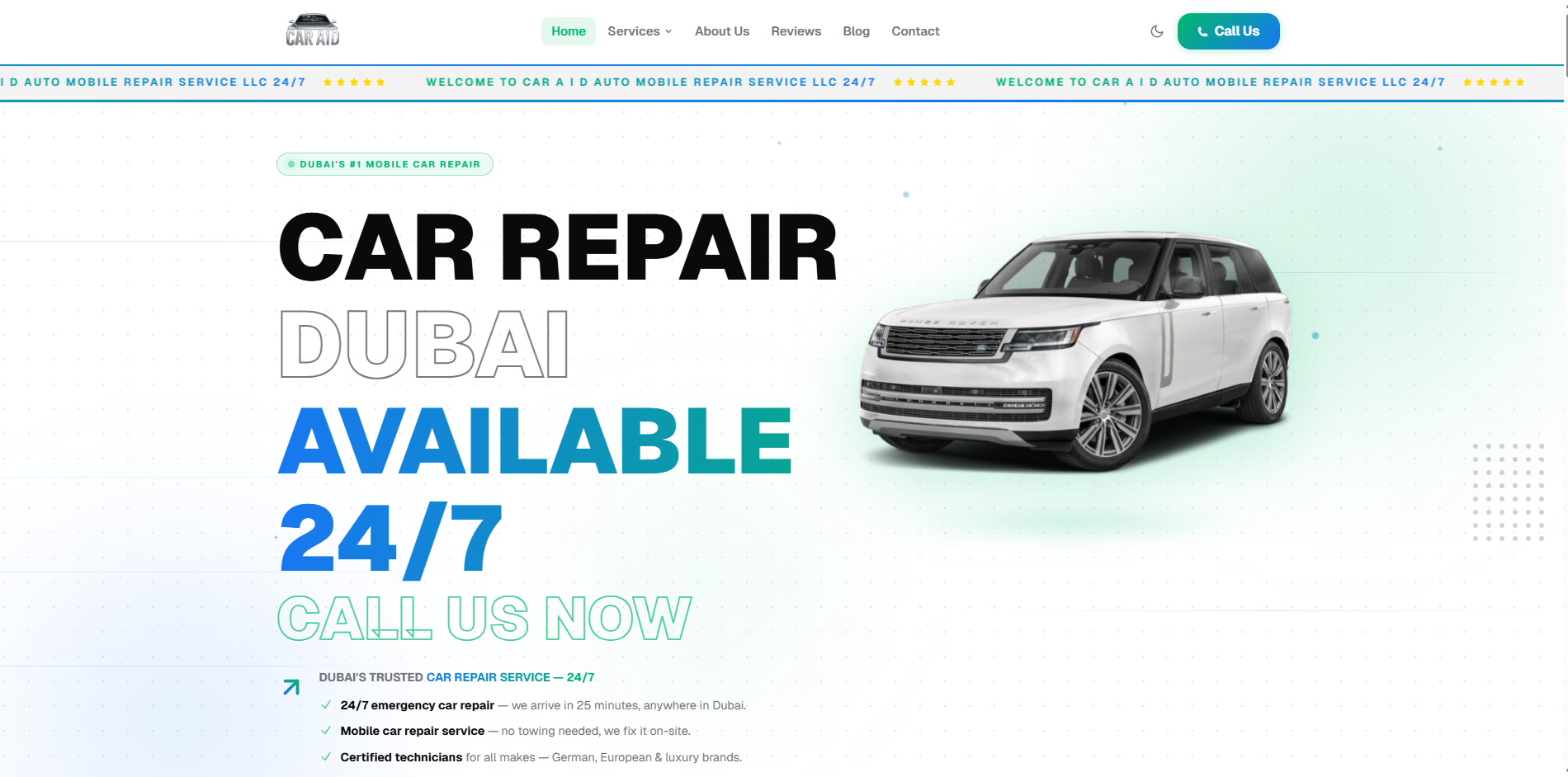 Car Aid Auto Repair — Dubai